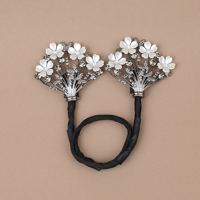 Fresh Flower Updo Hairstyle Bun Tool Twist Hair Clips