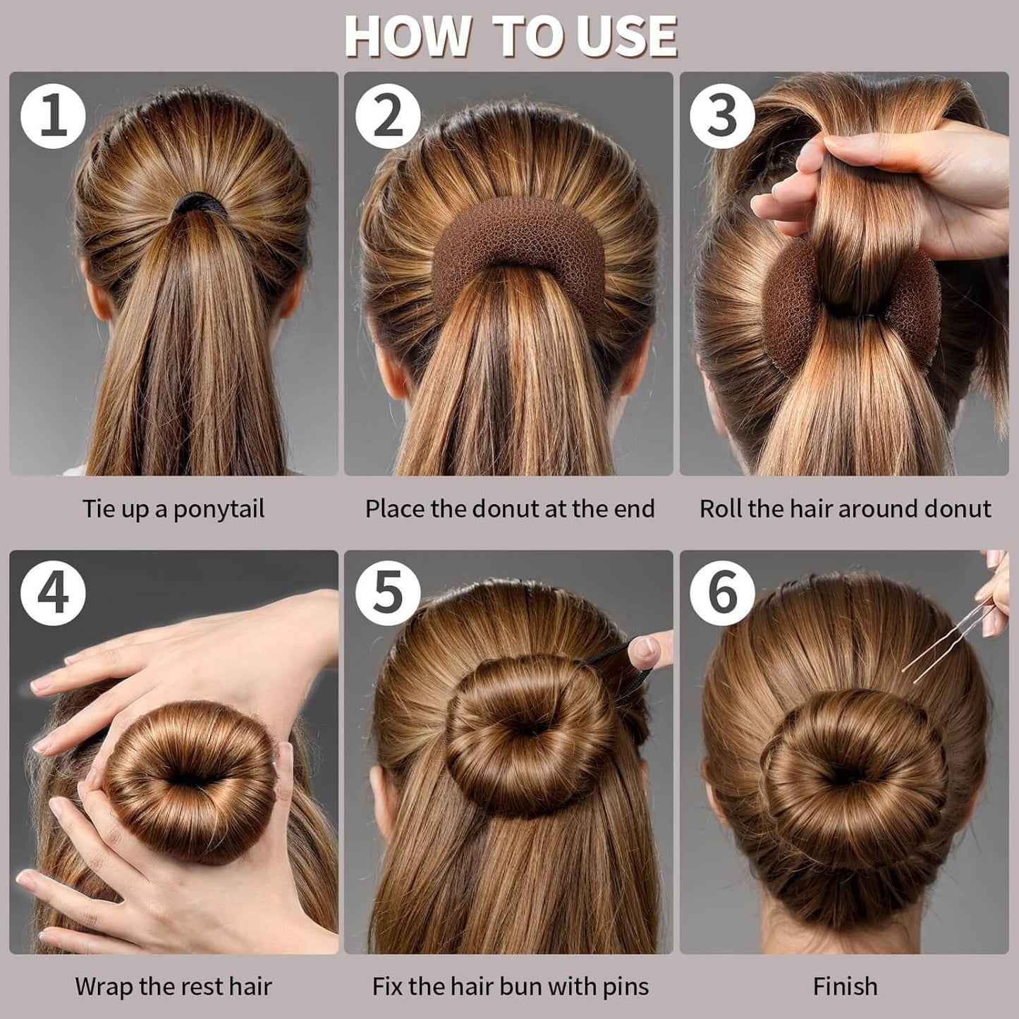 Donut Hair Bun Maker Set Fast Bun Tools