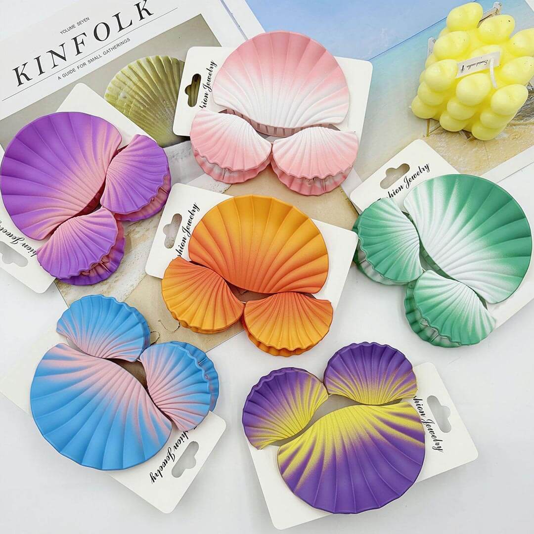 3PCS Dreamy Shell Hair Claw Clips Set