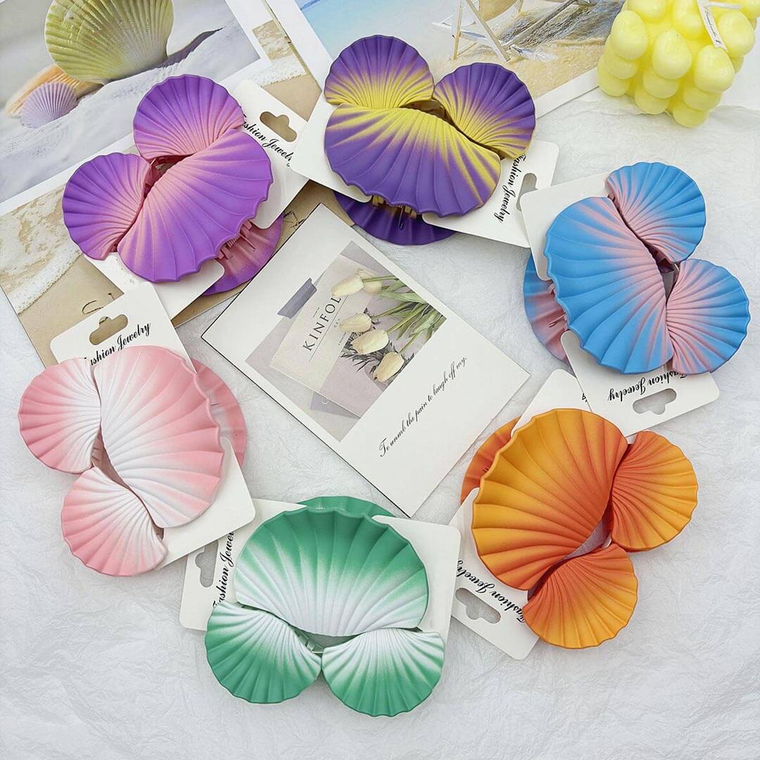 3PCS Dreamy Shell Hair Claw Clips Set