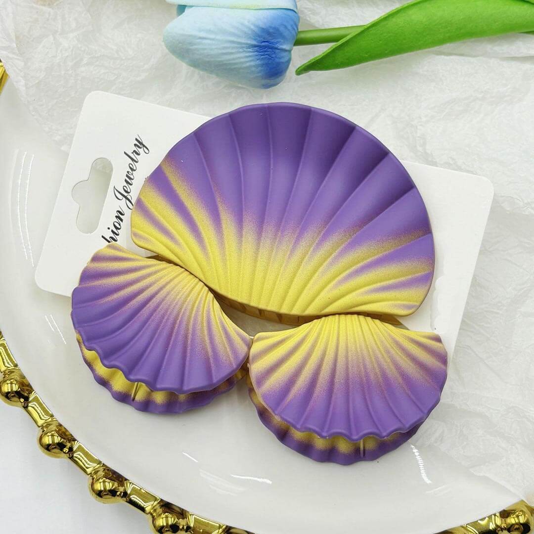 3PCS Dreamy Shell Hair Claw Clips Set