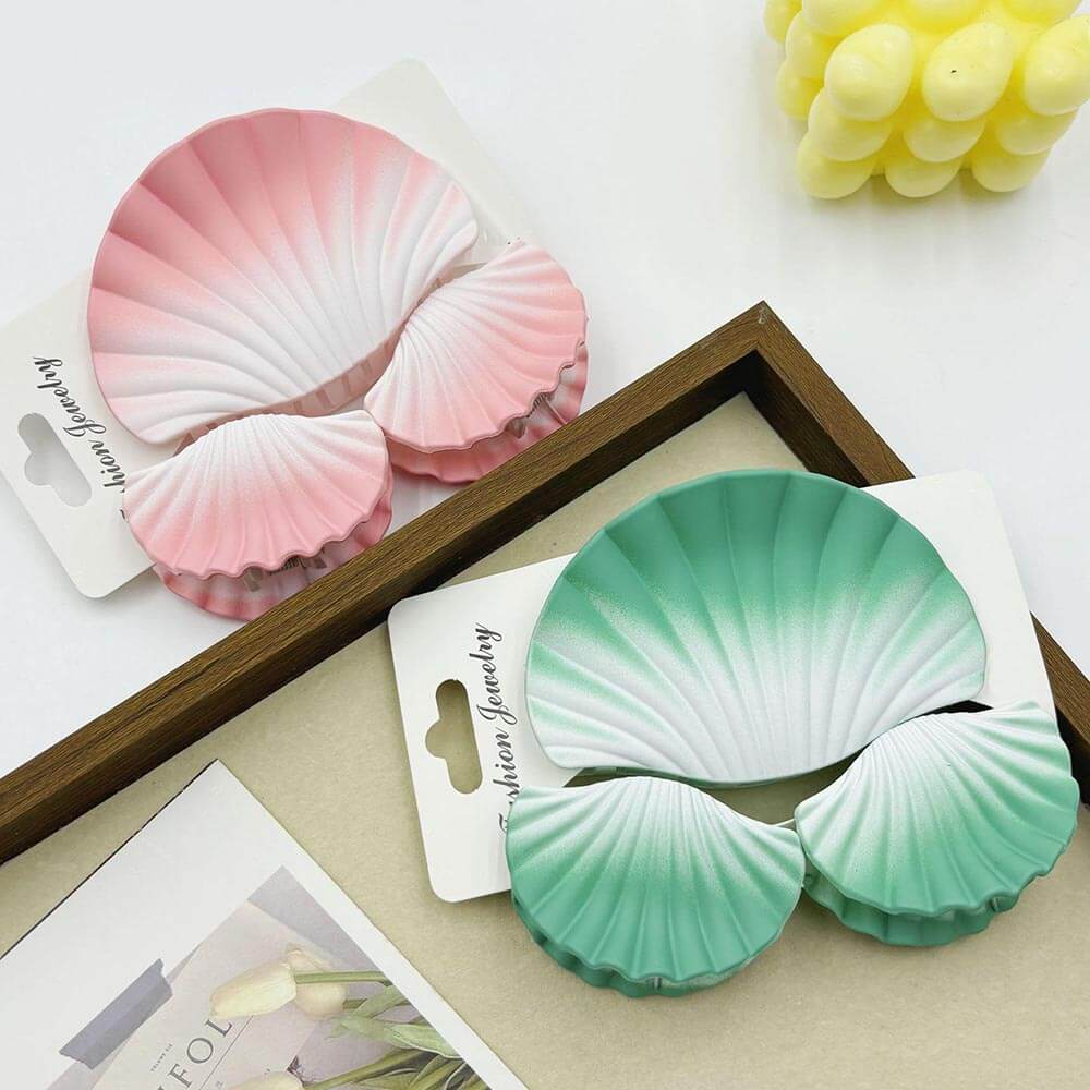 3PCS Dreamy Shell Hair Claw Clips Set