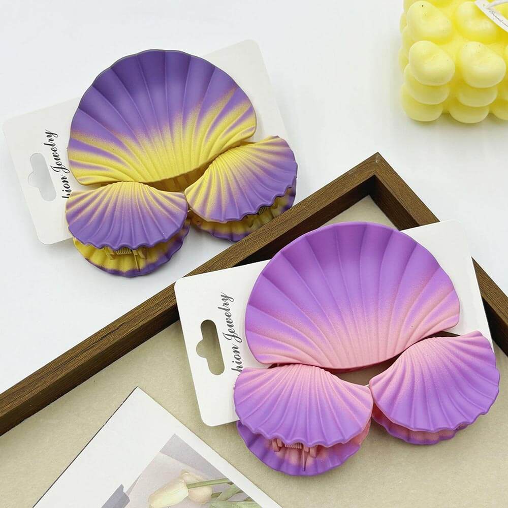 3PCS Dreamy Shell Hair Claw Clips Set