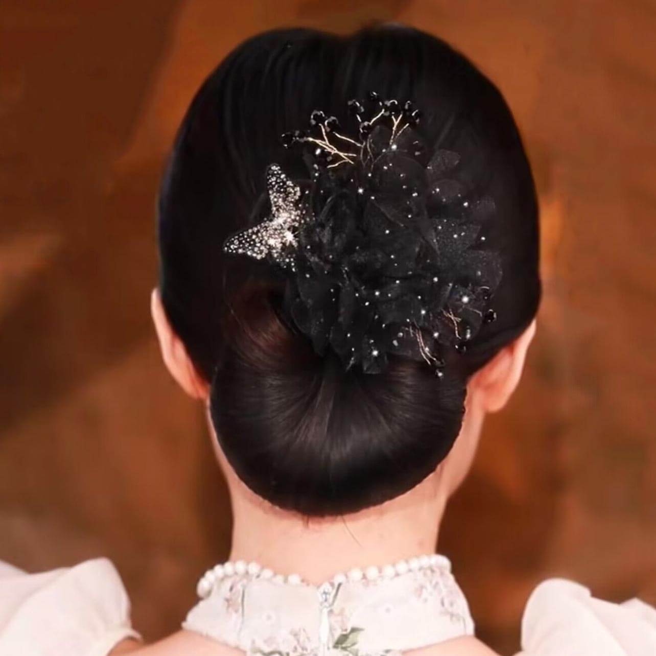 Flower Butterfly Easy Bun Maker Hair Twisted Clips