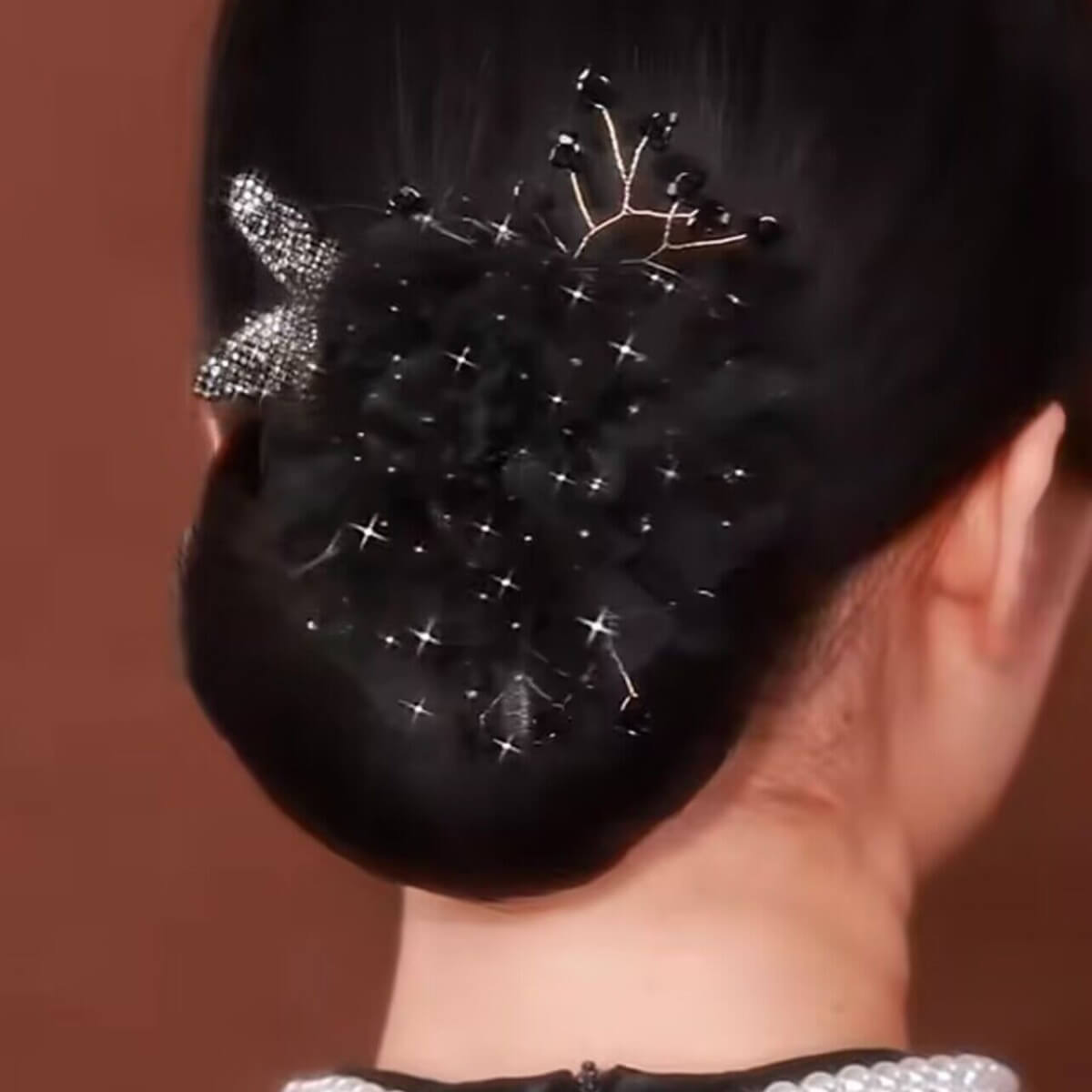 Flower Butterfly Easy Bun Maker Hair Twisted Clips