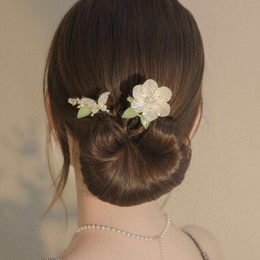 Flower Hair Bun Maker Updo Twist Hair Clips