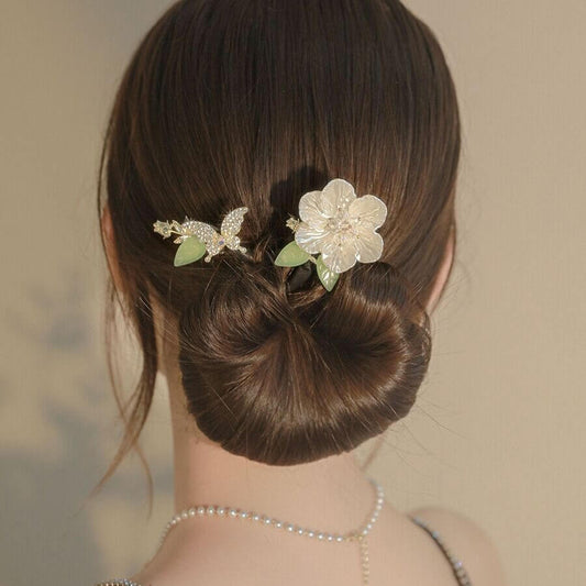 Flower Hair Bun Maker Updo Twist Hair Clips