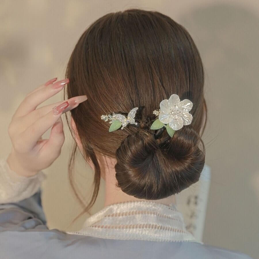 Flower Hair Bun Maker Updo Twist Hair Clips