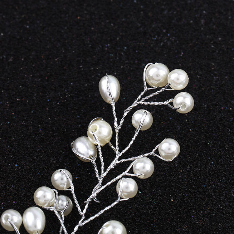 Flower Pearl Bride Wedding Hair Combs Clip