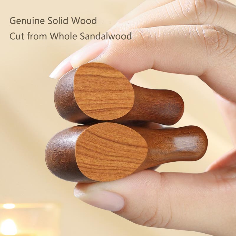 SheFav Natural Sandalwood Scalp Massager Combs