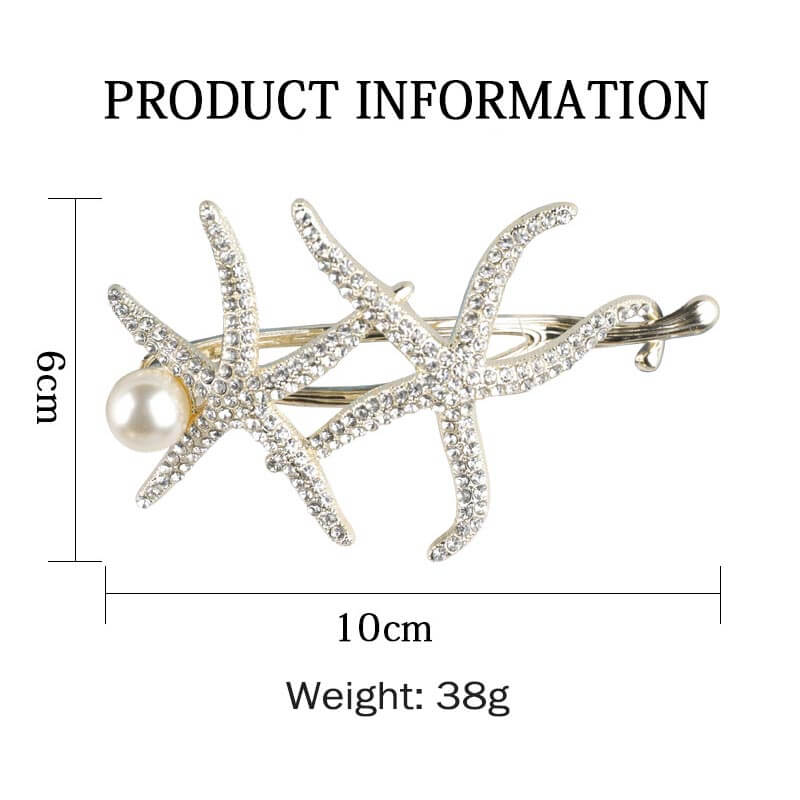 Starfish Pearl Easy Updo Hair Twist Clips