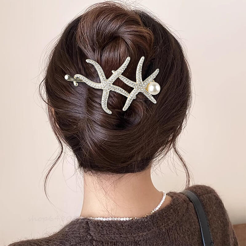 Starfish Pearl Easy Updo Hair Twist Clips