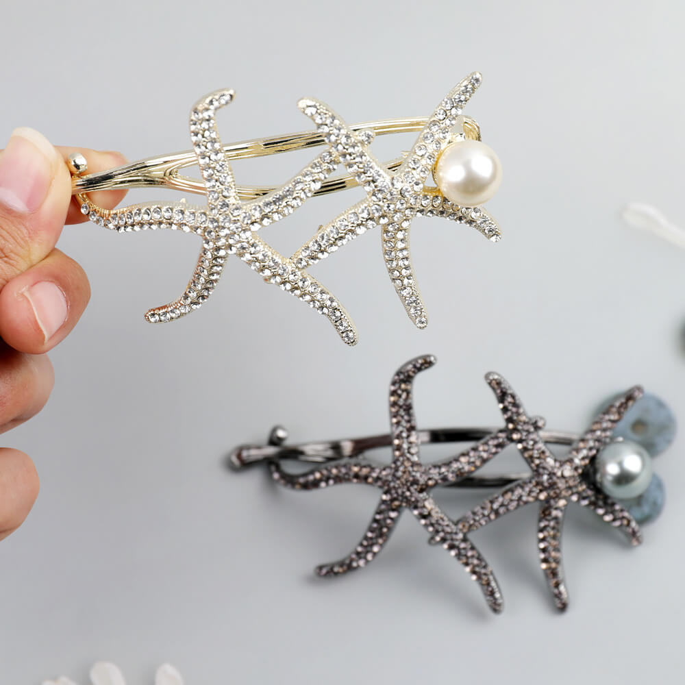 Starfish Pearl Easy Updo Hair Twist Clips