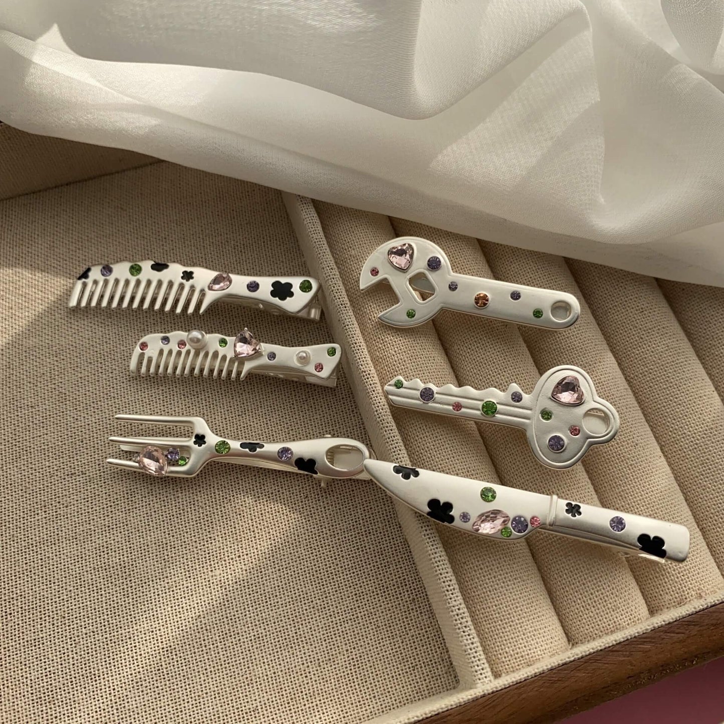 Sweet Fork Girl Bangs Clips Hair Clips