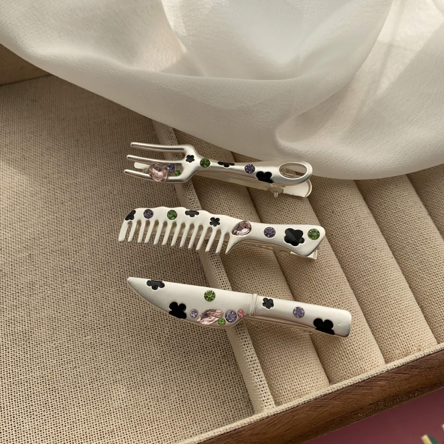 Sweet Fork Girl Bangs Clips Hair Clips
