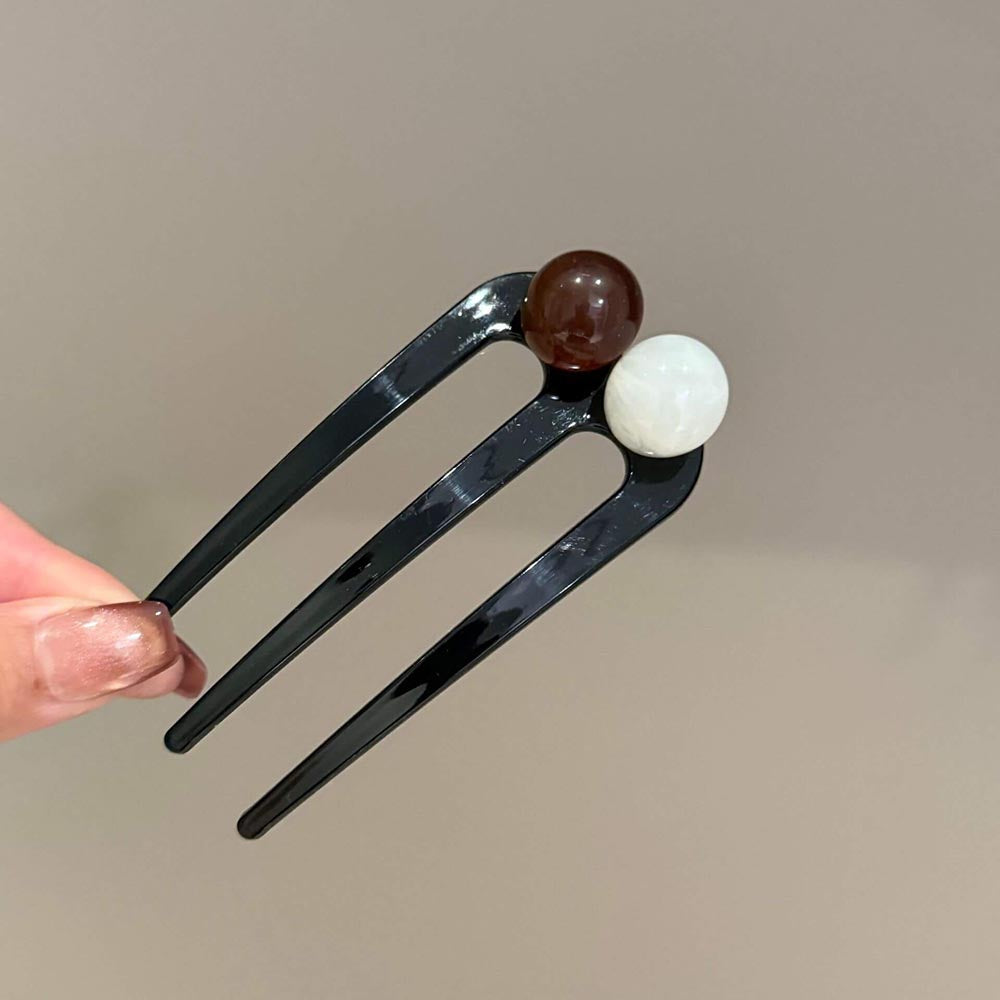 Vintage Beads Updo Bun Maker Hair Comb Hairpins