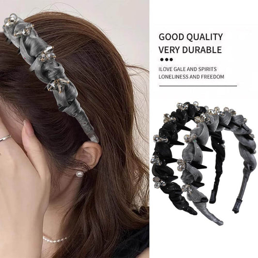 Handmade Organza Crystal Claw Headband