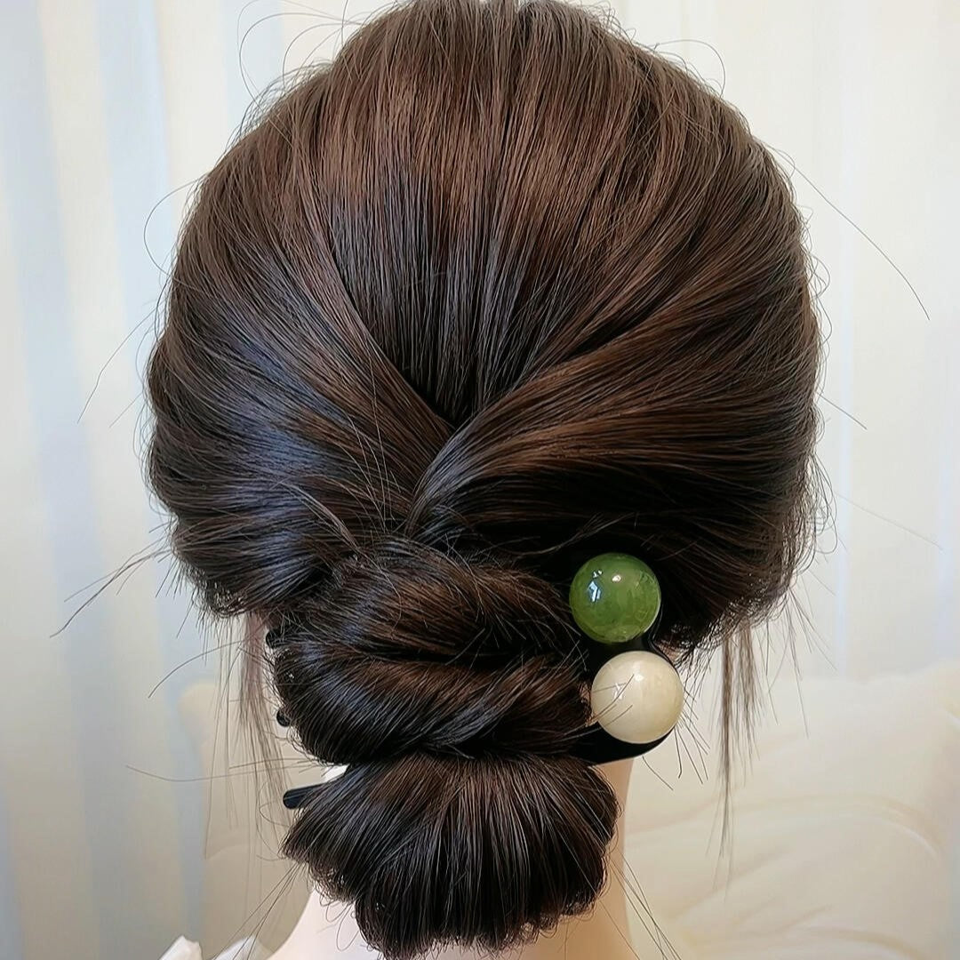 Vintage Beads Updo Bun Maker Hair Comb Hairpins