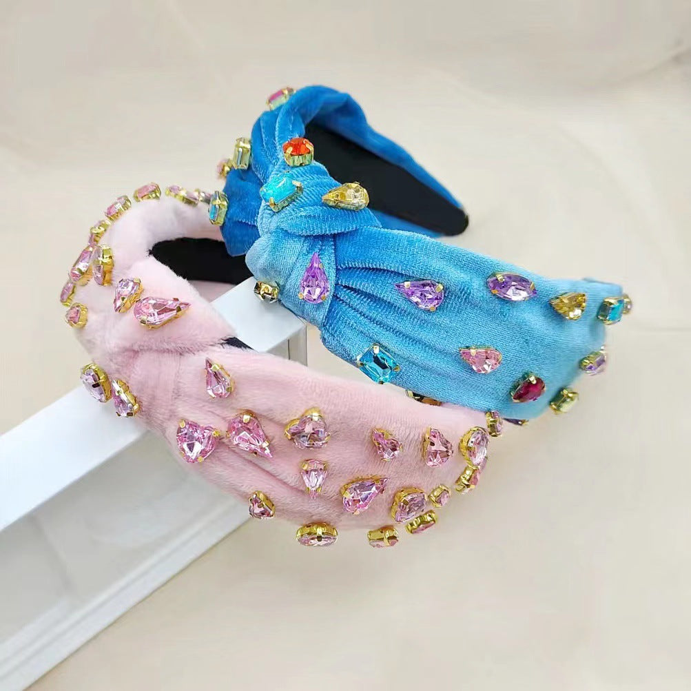 Stunning Handmade Crtstal Tied Headband