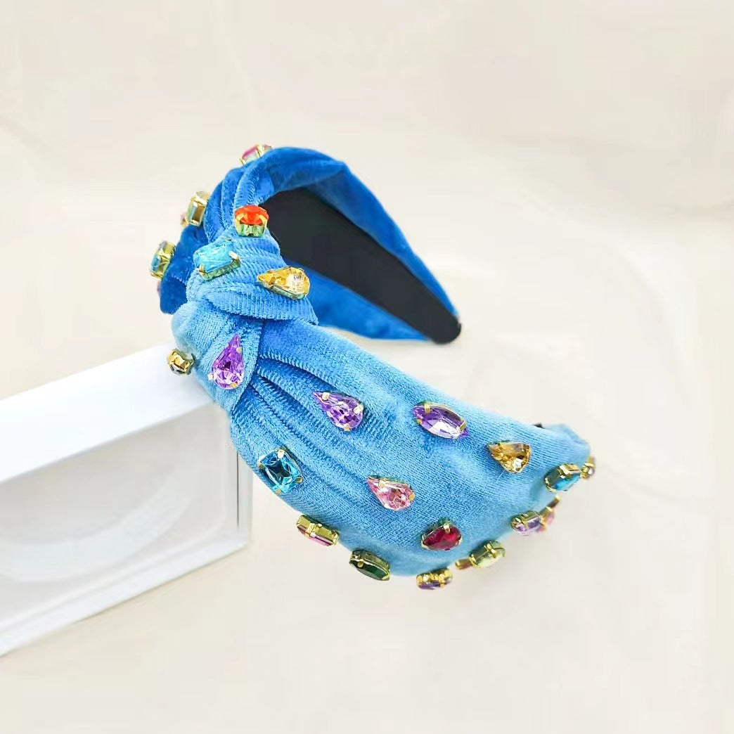 Stunning Handmade Crtstal Tied Headband