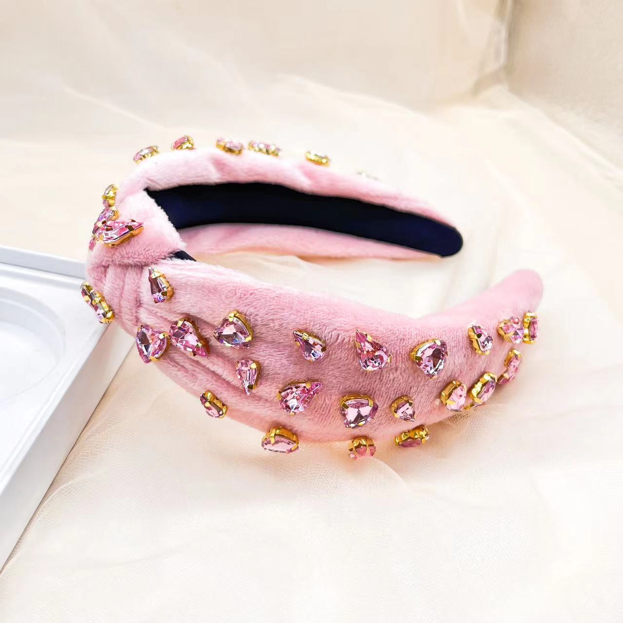 Stunning Handmade Crtstal Tied Headband
