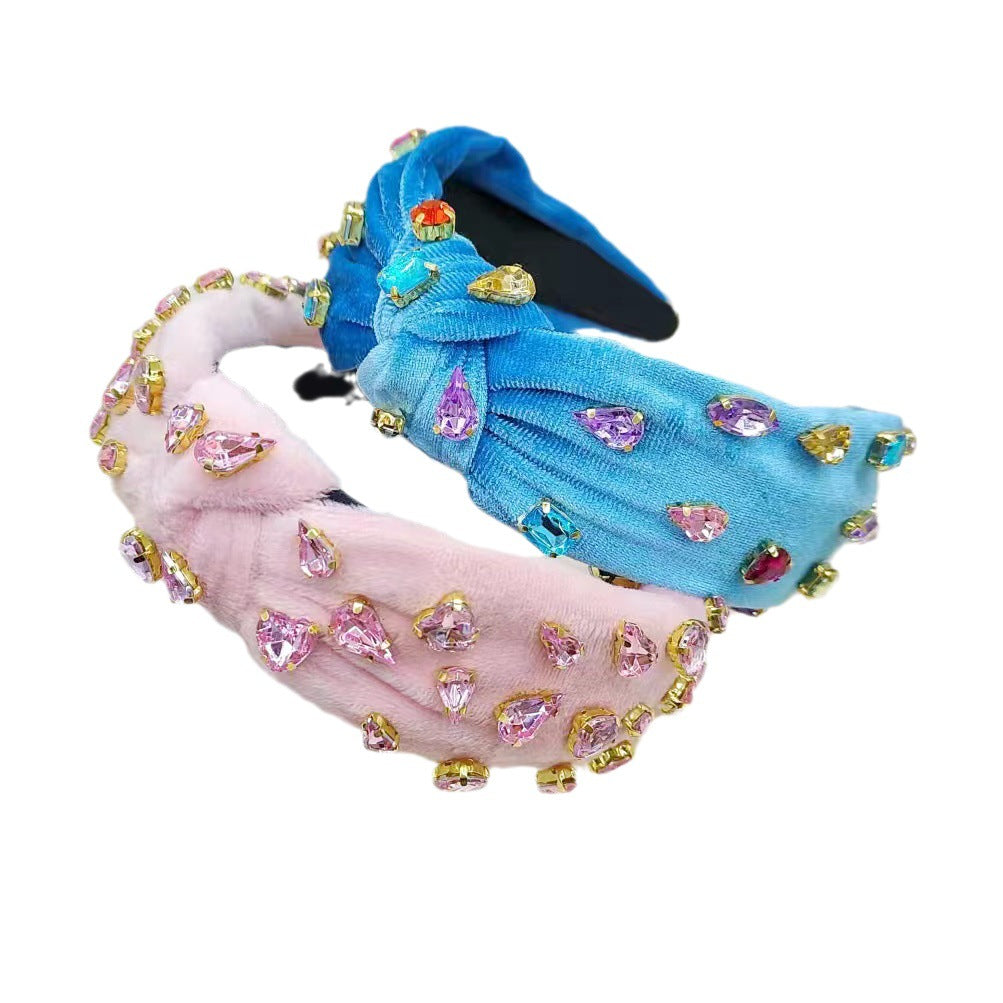 Stunning Handmade Crtstal Tied Headband
