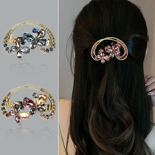 Stylish Crystal Spring Hair Clips