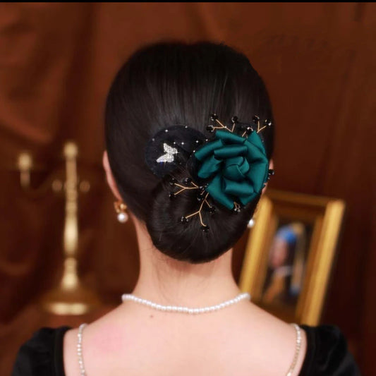 Rose Flower Easy Updo Hairstyle Maker Twist Clip